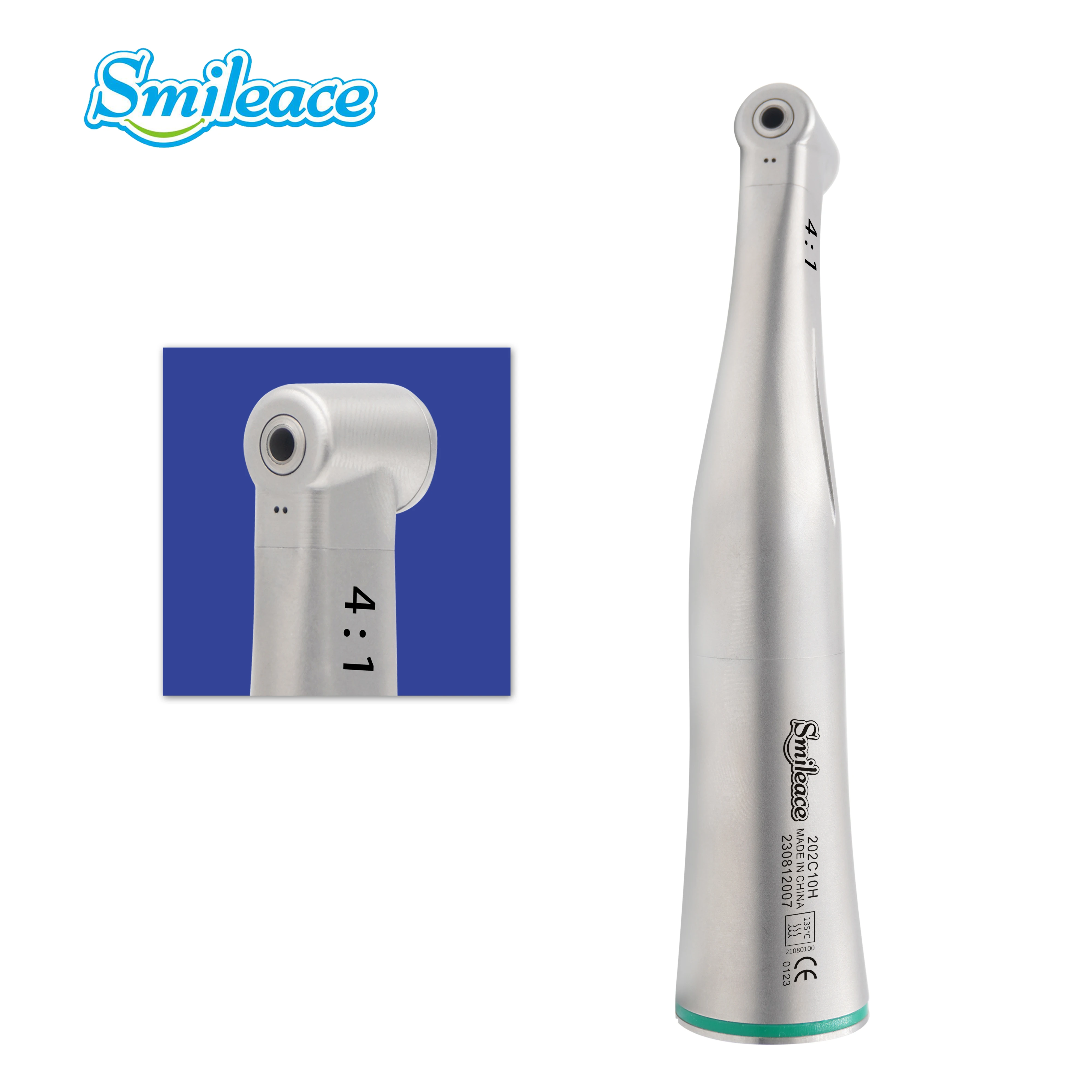 

Dental 4:1 Endodontic Contra Angle for Root Canal Endodontic Dentistry Treatment Low Speed Push Button Handpiece Dentistry Tools