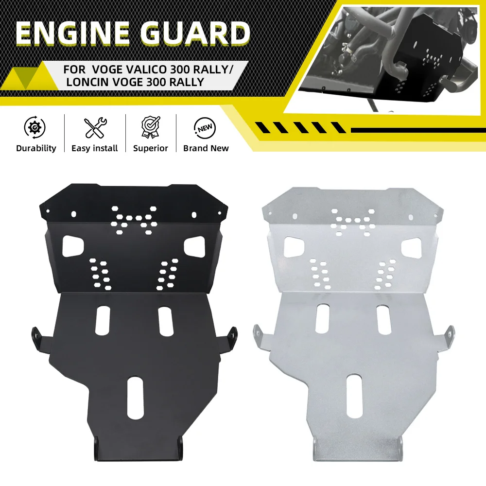 Motorcycle Accessories Skid Plate Bash Frame Guard Protection For Voge Valico 300 Rally 2023 2024 2025 For LONCIN VOGE 300 Rally