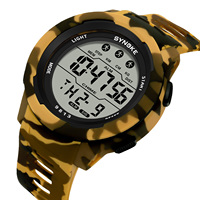 SYNOKE Men's Digital Sports Watch Waterproof Militarily Watch with LED Backlight Watch for Men