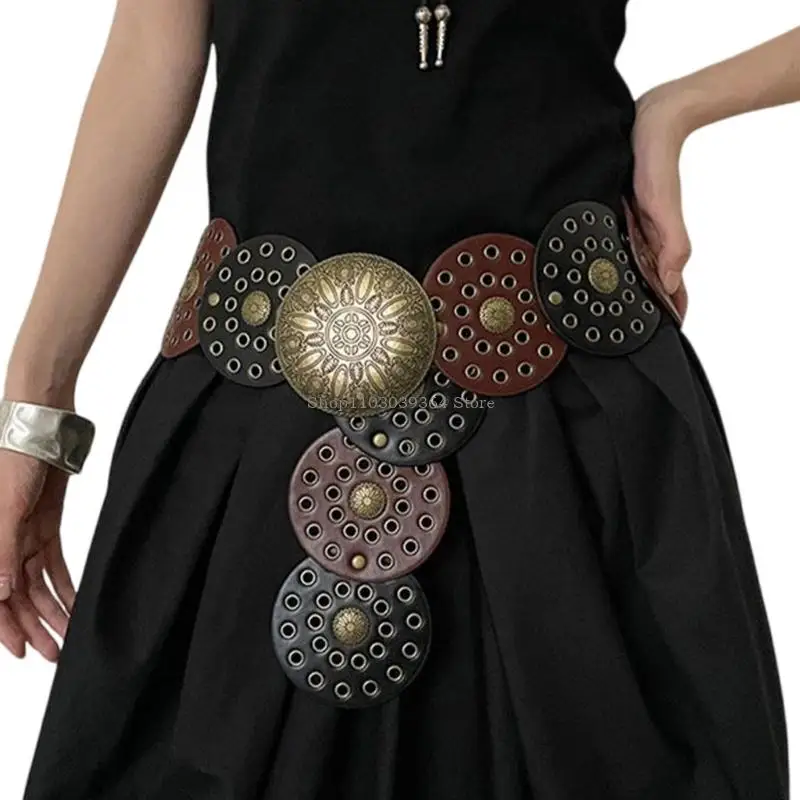 حزام أزياء حزام الخصر الحزام على نطاق واسع حزام زي لالتفاف فستان حزام الخصر لبدلة تنورة جينز المجوهرات