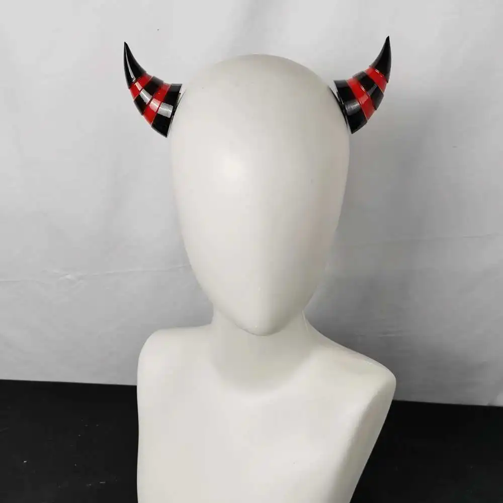 1 paar 7 cm Demon Hoorn Haarspelden Hot Girl Goth Duivel Hoorn Eendenbekjes Haar Clip Halloween Goth Cosplay Haar clip voor Vrouw