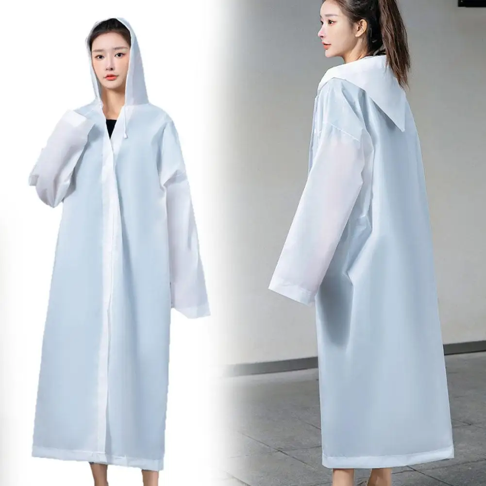 Raincoat Thickened Frosted Disposable Raincoat Men EVA Women Long Outdoor One-piece And Poncho Plus General Lightweight I7Y7