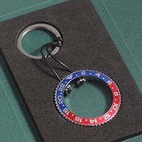 GMT Watches Speedometer Speed Dial Bezel Car Keychain