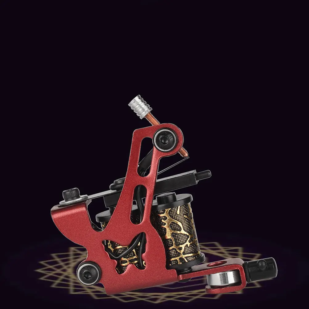 آلة الوشم الحديدي آلة الوشم لفائف 10 لفائف معدات الوشم المحمولة خفيفة الوزن لتظليل البطانة #5