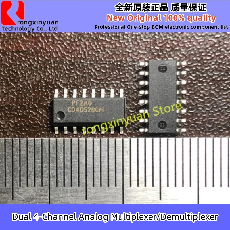 5Pcs/lot  CD4052BCM  CD4052BCMX  SOP16  CD4052 Dual 4-Channel Analog Multiplexer/Demultiplexer Chipset Original New 100% quality