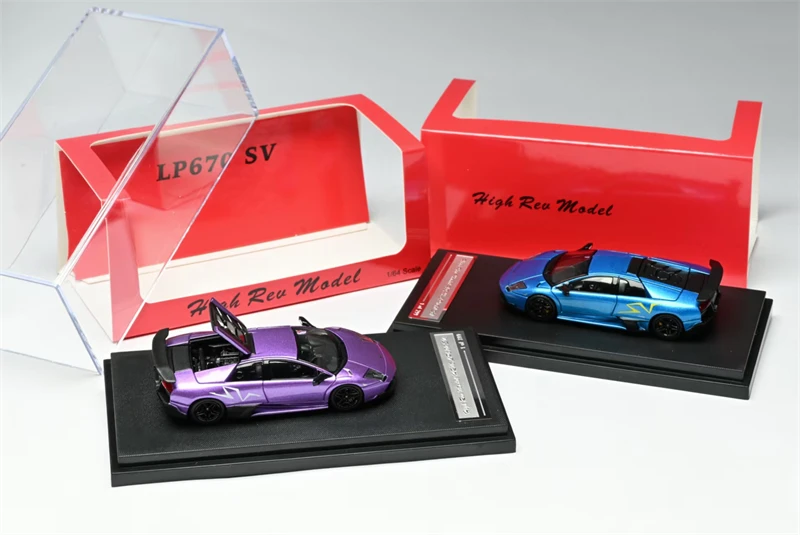 

[PreSale] HRM 1:64 Murcielago LP670-4 SV Purple / Blue Diecast Model Car