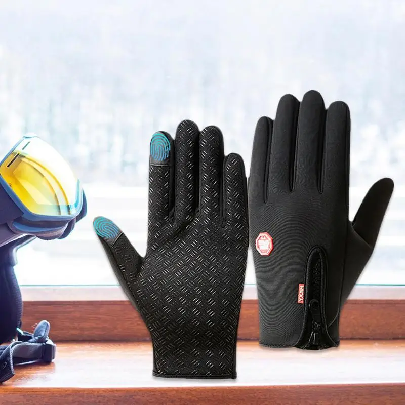 

Winter Gloves Touchscreen Warm Outdoor Cycling Driving Motorcycle Cold Gloves Windproof Non Slip Gloves For Men Women dropship