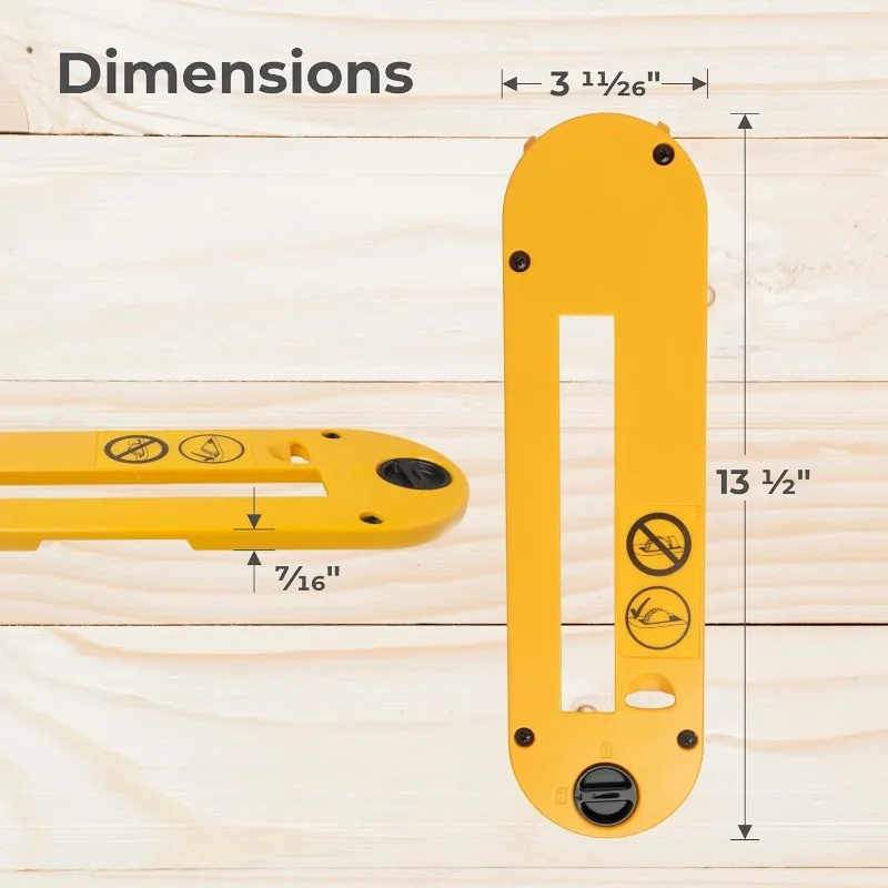 New woodworking equipment throat board compatible with DW10 inch portable table saw woodworking protective tool