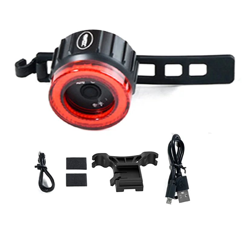 TWOOC велосипедный интеллектуальный тормозной задний фонарь Cob с большой апертурой, подушка для подседельного штыря, задний фонарь, велосипедный интеллектуальный тормозной задний фонарь