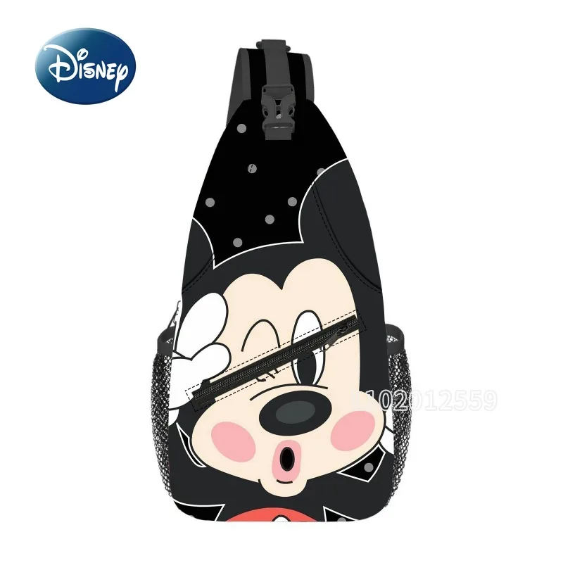 Disney Mickey New Student Chest Bag Luxury Brand Fashion Trend Crossbody Chest Bag Cartoon Children\'s Chest Bag Large Capacity