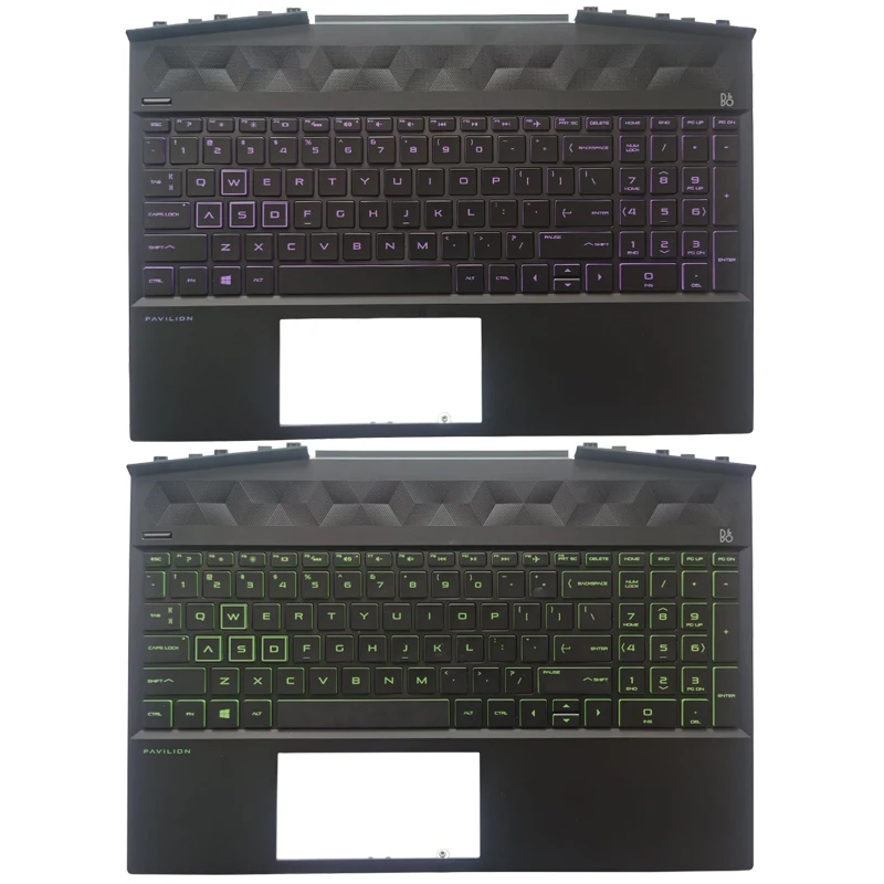 New US/English Laptop Keyboard For HP Pavilion 15-DK 15T-DK TPN-C141 with palmrest upper cover backlight L57596-001 L57593-001