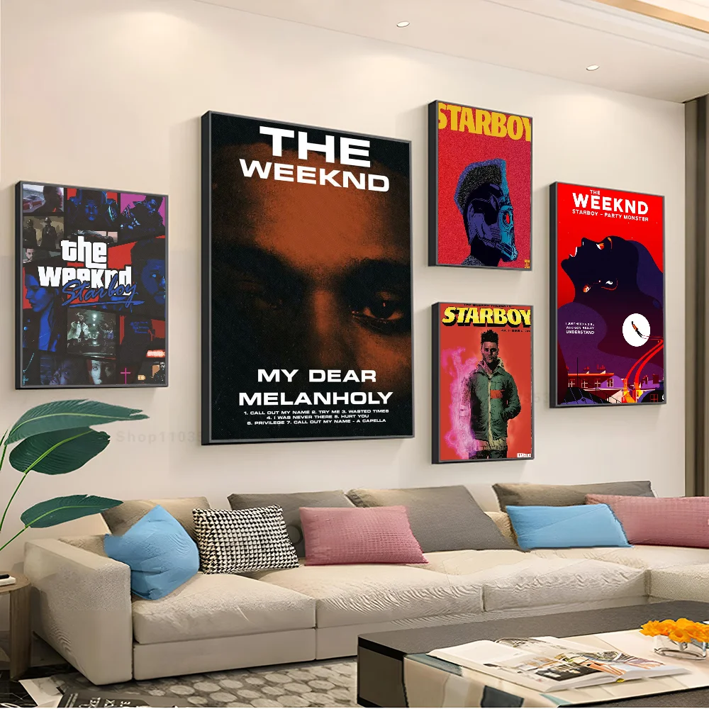 1pc The Weeknd Starboy Poster Stickers Art Wall Murals Decor Game Room Decor Gifts