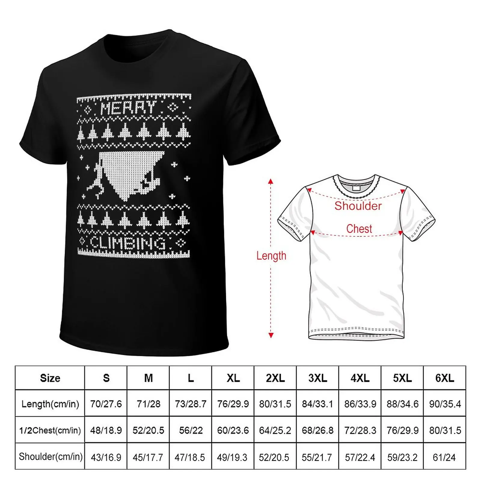 Merry Climbing Christmas bouldering belay T-shirt T-Shirt t-shirts man graphics t shirt mens funny t shirts