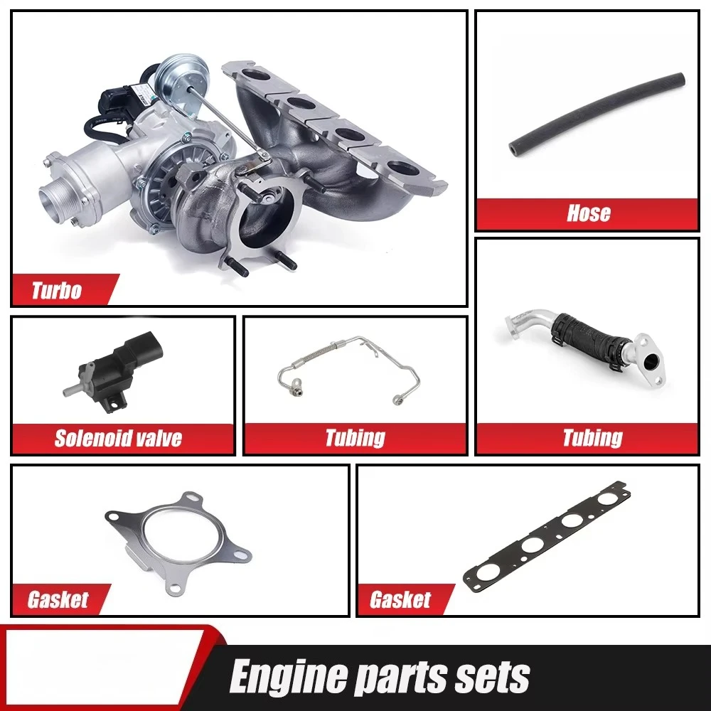 06H145702Q Hot Sale Universal Auto Parts Electric Twin Turbo Kits Price  Engine Charger Car Turbo for Q5 A5 S5 A4 L2.0T