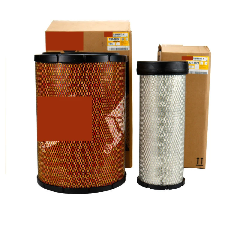 

For Excavator 131-8822 131-8821 Caterpillar Cat 320b/c/e/d/d2 323d/d2 Air Filter Element Air Filter Mesh Filter High Quality X