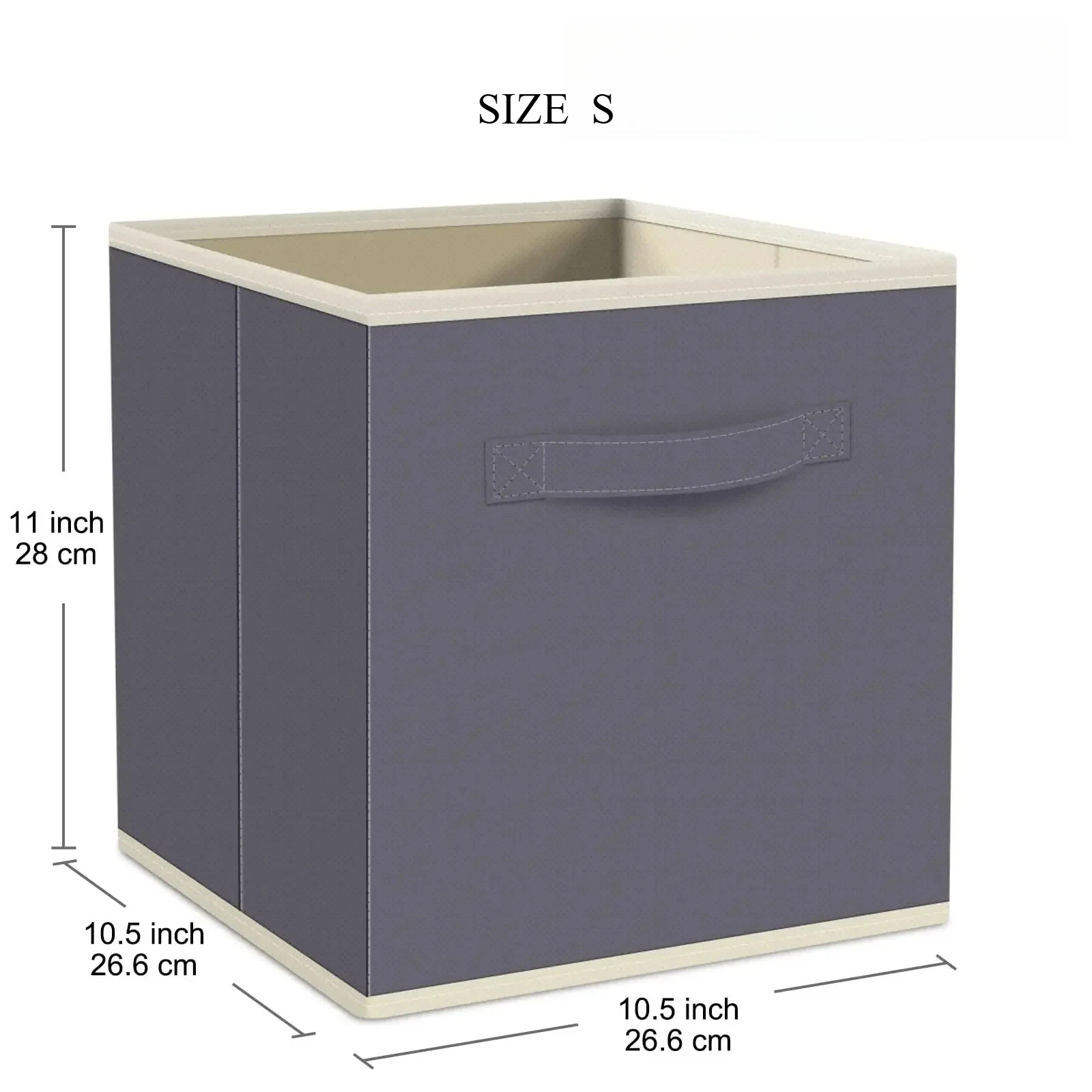 Foldable Fabric Storage Box, Household Clothes Sorting Box, Uncovered Storage Box