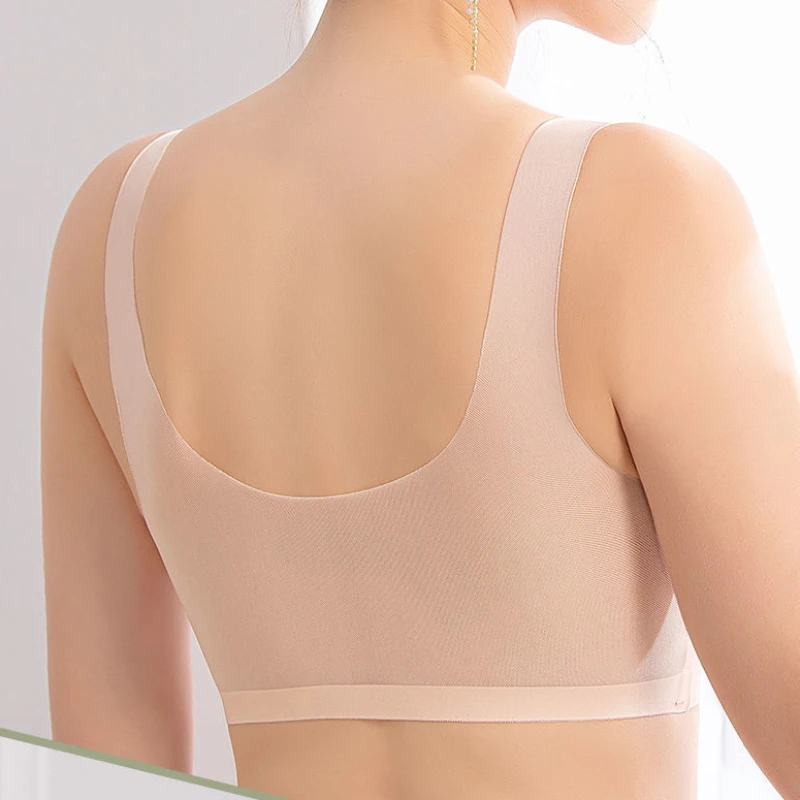 Bras for Women Seamless Wireless Ultra Thin Bra Breathable Sleep Summer Bralette Sports Bra Vest Underwear top Plus Size M-5XL