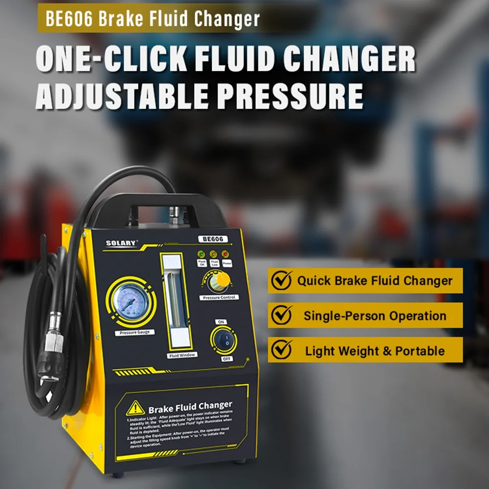 Solary BE606 Automotive Maintenance Equipment Brake Oil Change Machine Fluid Change Tool for Car Servicing