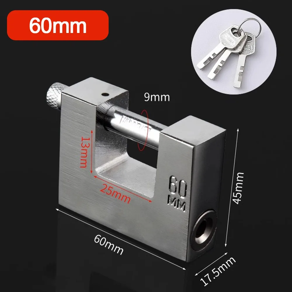 Durable Stainless Steel Heavy Duty Padlocks Anti-cut Anti-pry Anti-theft Lock Security With Keys Gate Locks