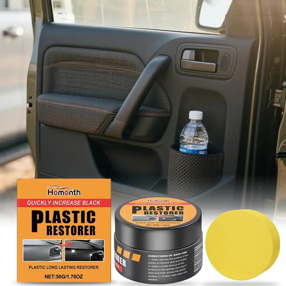 Car Plastic Restorer Back To Black Gloss Auto Polish Panel Agent Auto Leather Renewal And Coating & Repair Coating Interior A4W9