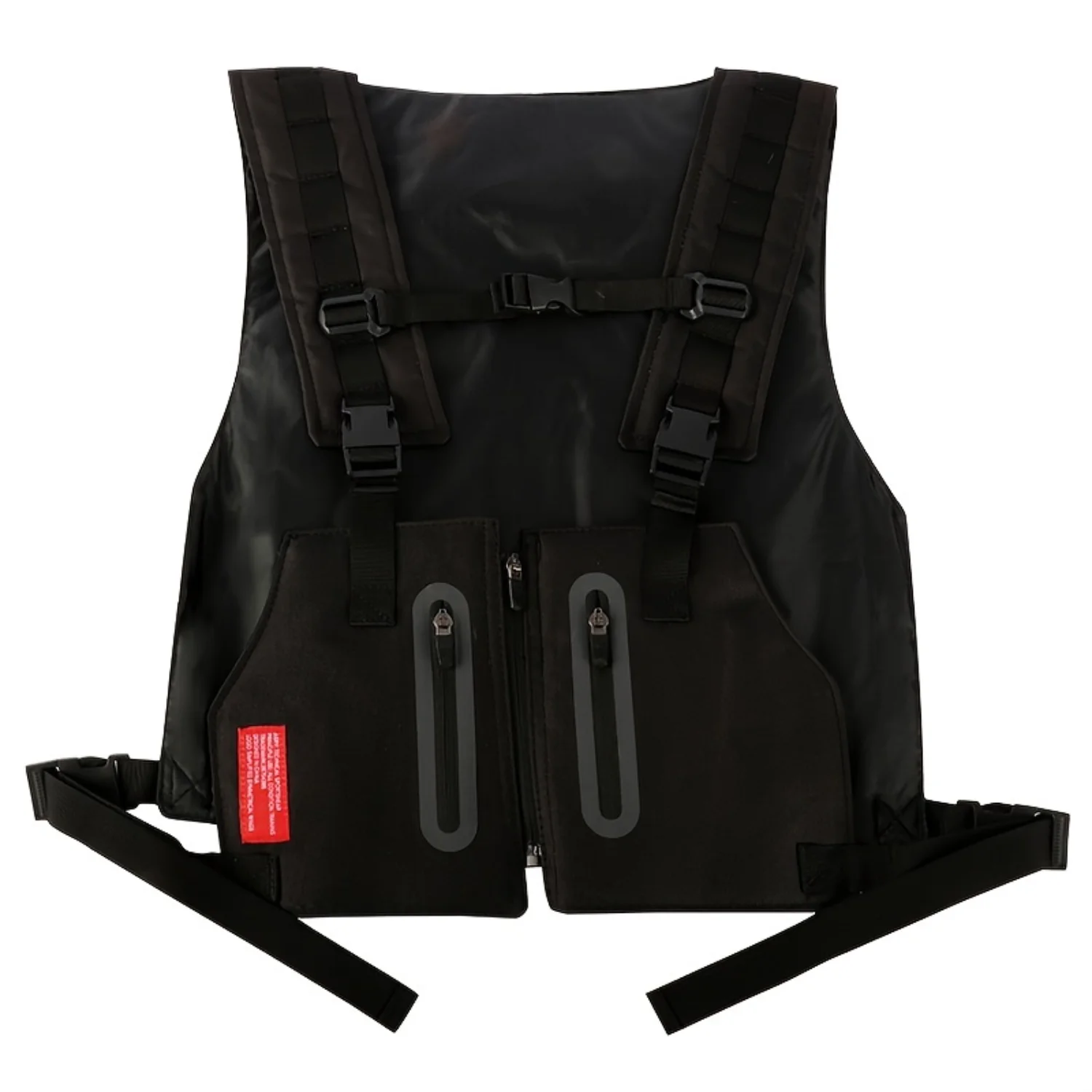 Fashion Streetwear Waistcoat For Men, Hip Hop Chest Rig Vest Bag, Wear-resistant Chest Bags For Travel Hiking Outdoor Sports