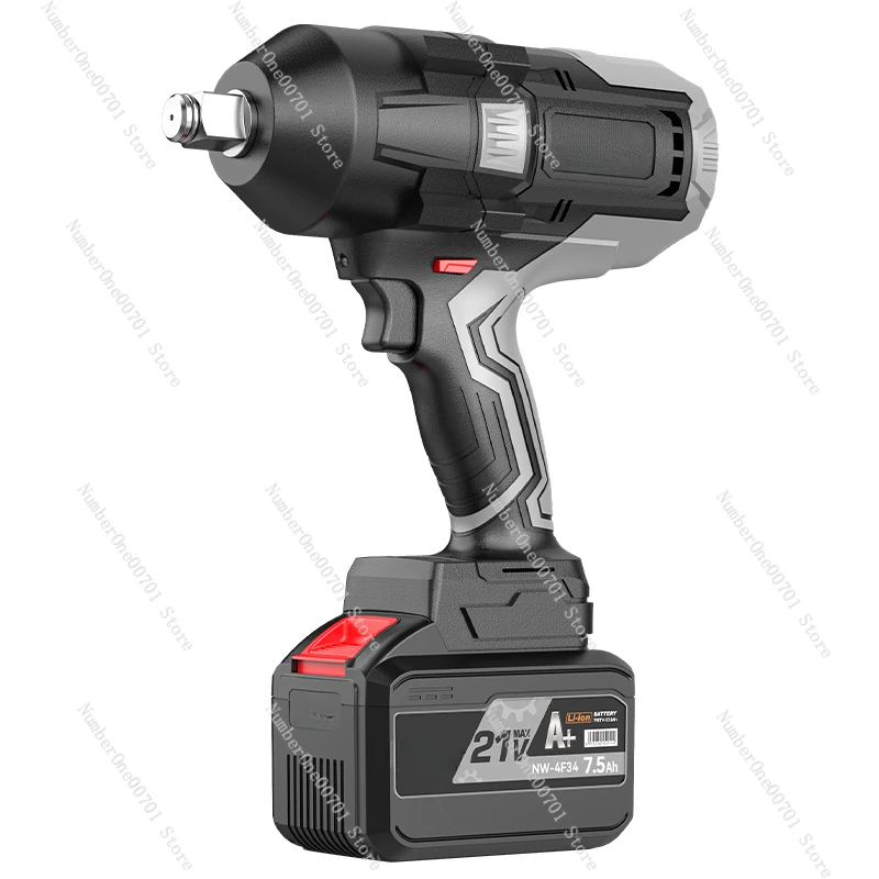 Brushless Impact Electric Wrench Charging Lithium Battery Wrench Shelving Woodworking High Torque Auto Repair Air Cannon