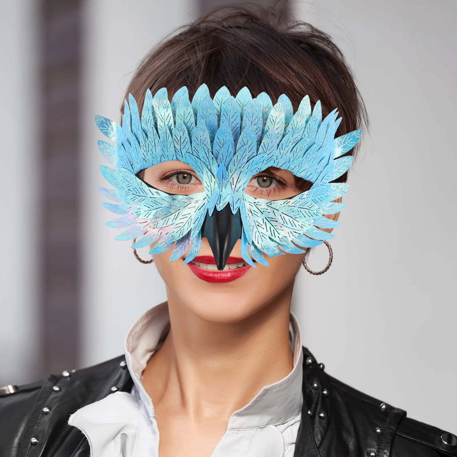 

Halloween Beak Mask Party Masks for Adults Masquerade Delicate Parrot Nose Miss