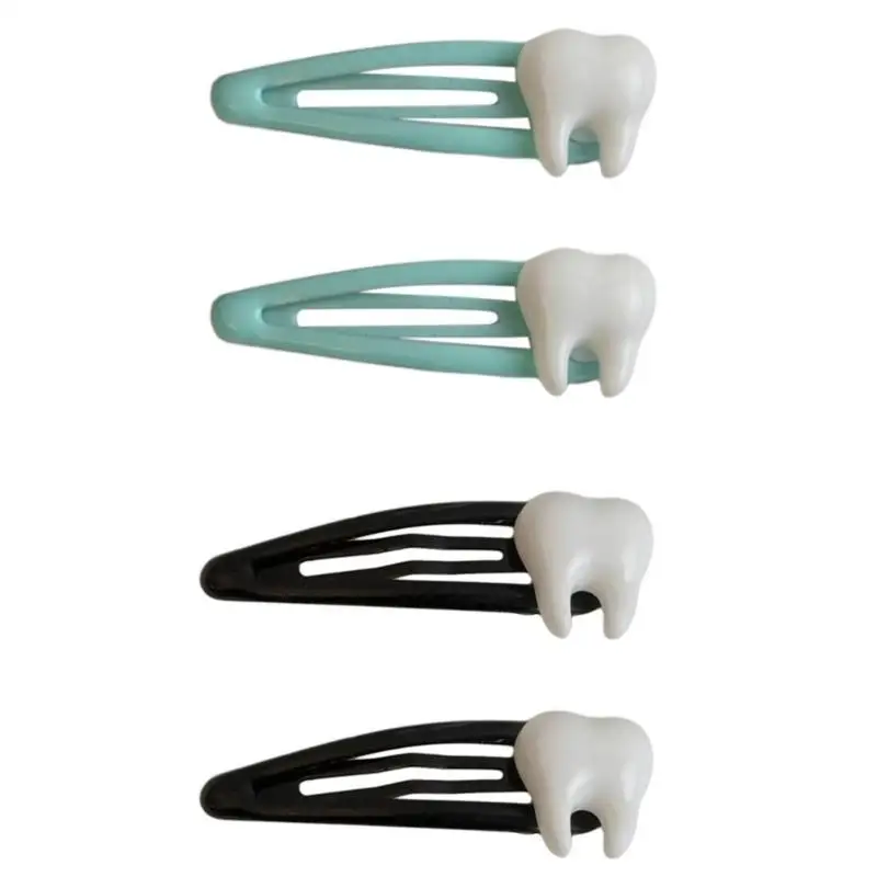 652F Hot Girls Hairpin Harajuku Lady Y2K Girls Mini Tooth Handmade Barrettes Clip