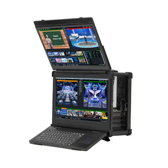 

HD Portable Broadcasting Radio Live Streaming Video Recorded Broadcast Rugged Laptop Computer Toughbook For Radio TV Equipment