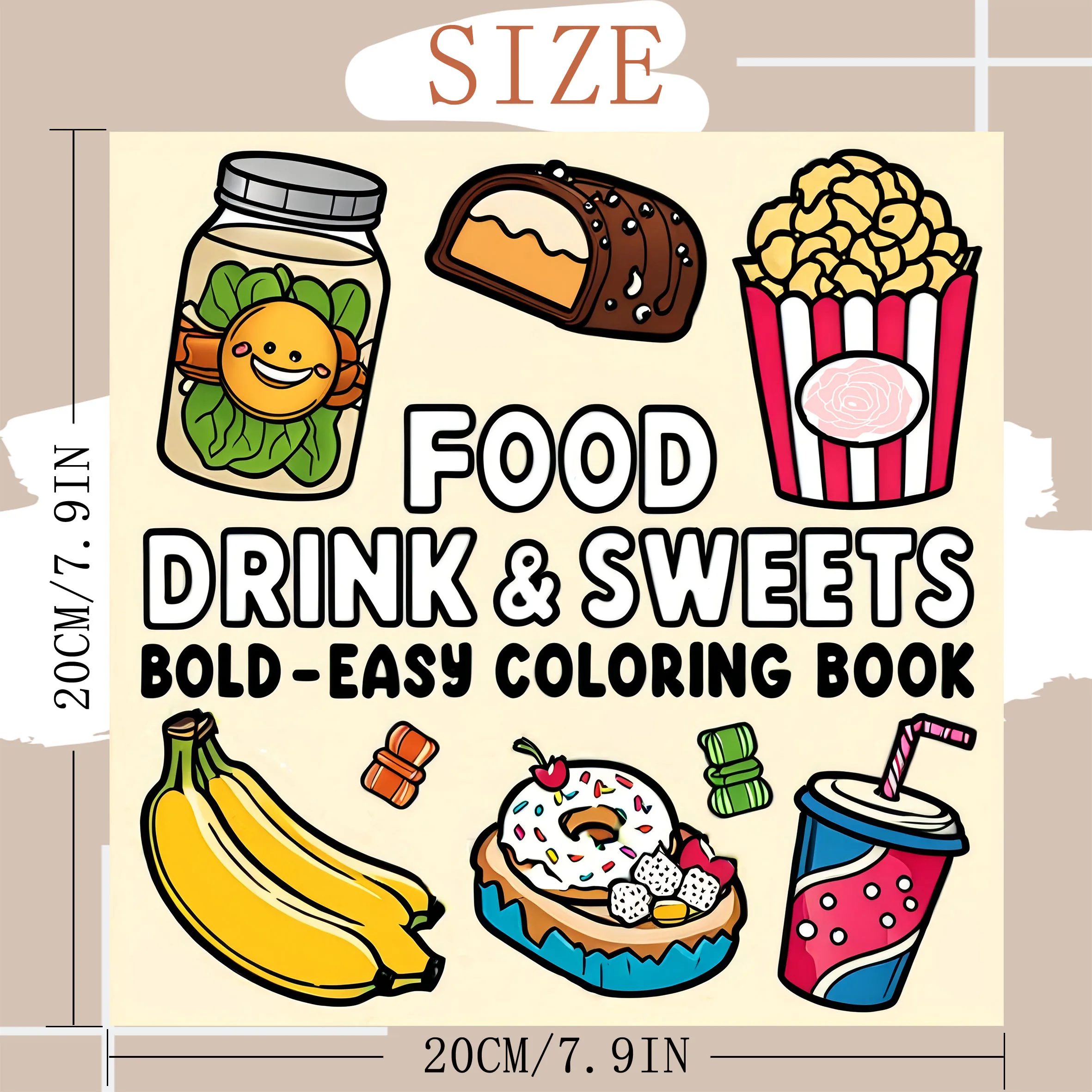 FOOD DRINK & SWEETS Libro da c - Food And Snacks Coloring Book Bold And Easy recensione e prezzo