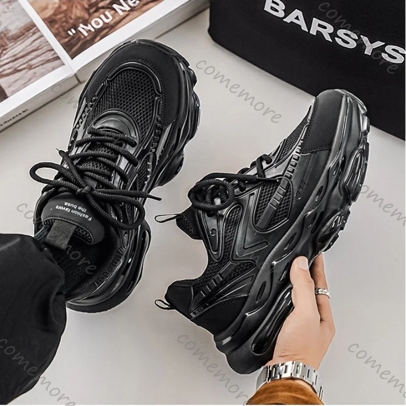 Breathable speed casual sports men shoes soft sole no slip outdoor sneakers male daily training road running comfort footwear