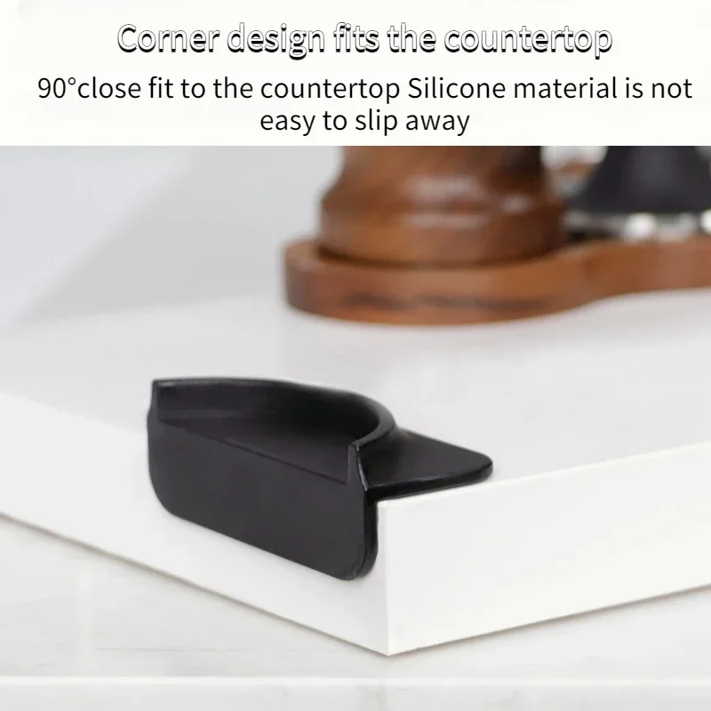 Coffee Tamper Mat Silicone Espresso Tampering Corner Mat Non-slip Coffee Press Pad For 51/53/58mm Portafilters Barista Tools