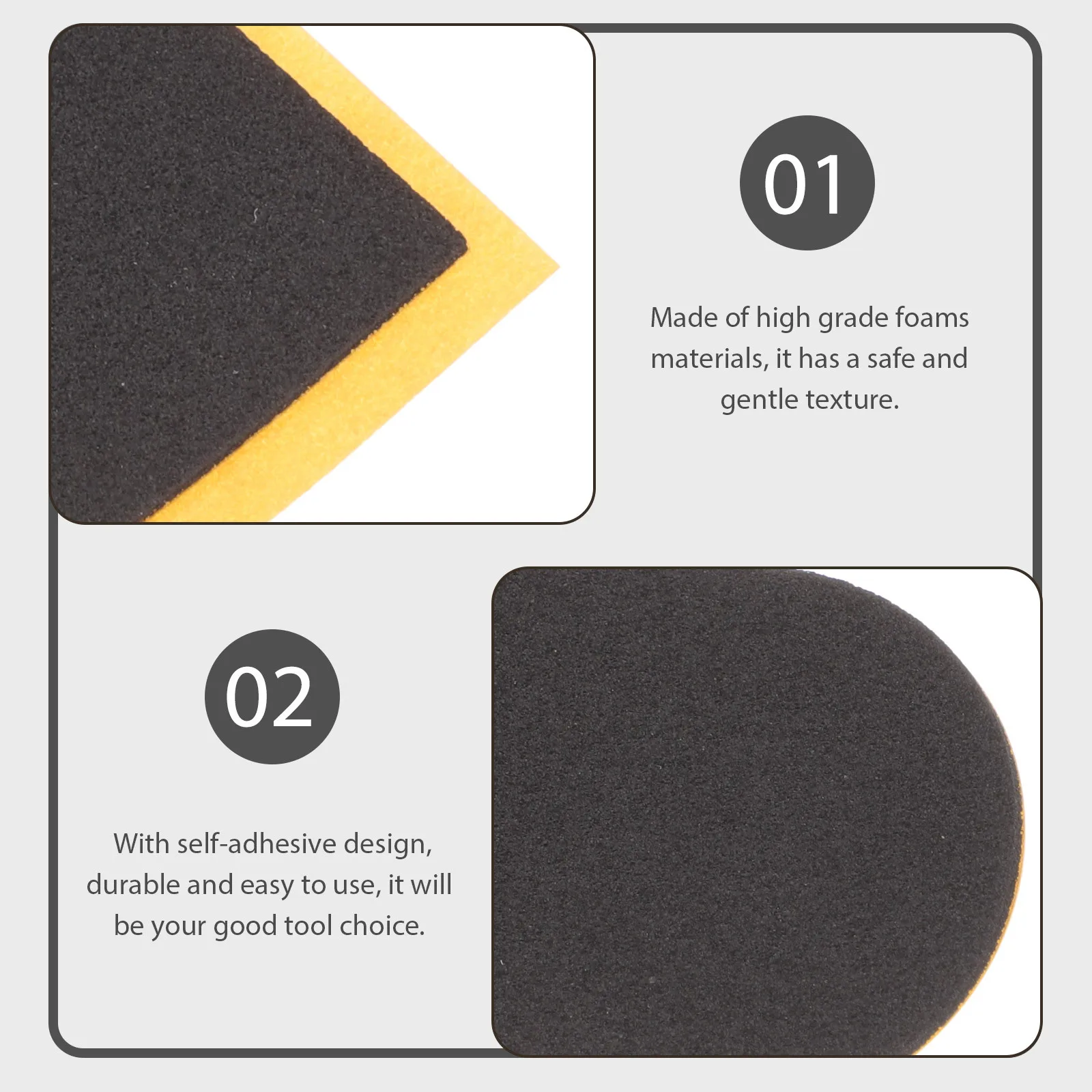 

20Pcs Fingerboard Grip Tape Nonslip Foam Design Strong Adhesion Smooth Cutting Lightweight Ideal for Training Competition