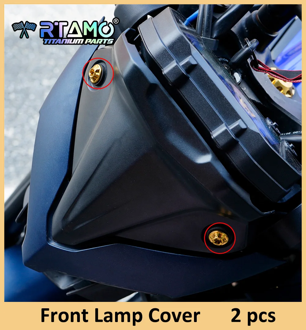 RTAMO Gr5 التيتانيوم البراغي دراجة نارية المسمار لياماها MT-03 توجيه الجذعية ماستر مضخة الترباس غطاء خزان النفط