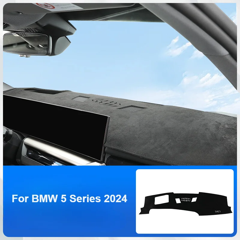 For BMW 5 Series G60 2024 Center Console Dashboard Cover Pad Sun Shade Avoid Light Pad Anti-UV Instrument Dash Mat Accessories