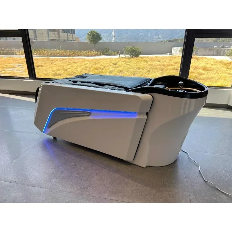 

lx29Head Therapy Water Circulation Shampoo Chair Automatic Barber Shop Fumigation Electric Massage Shampoo Bed Shampoo Chair