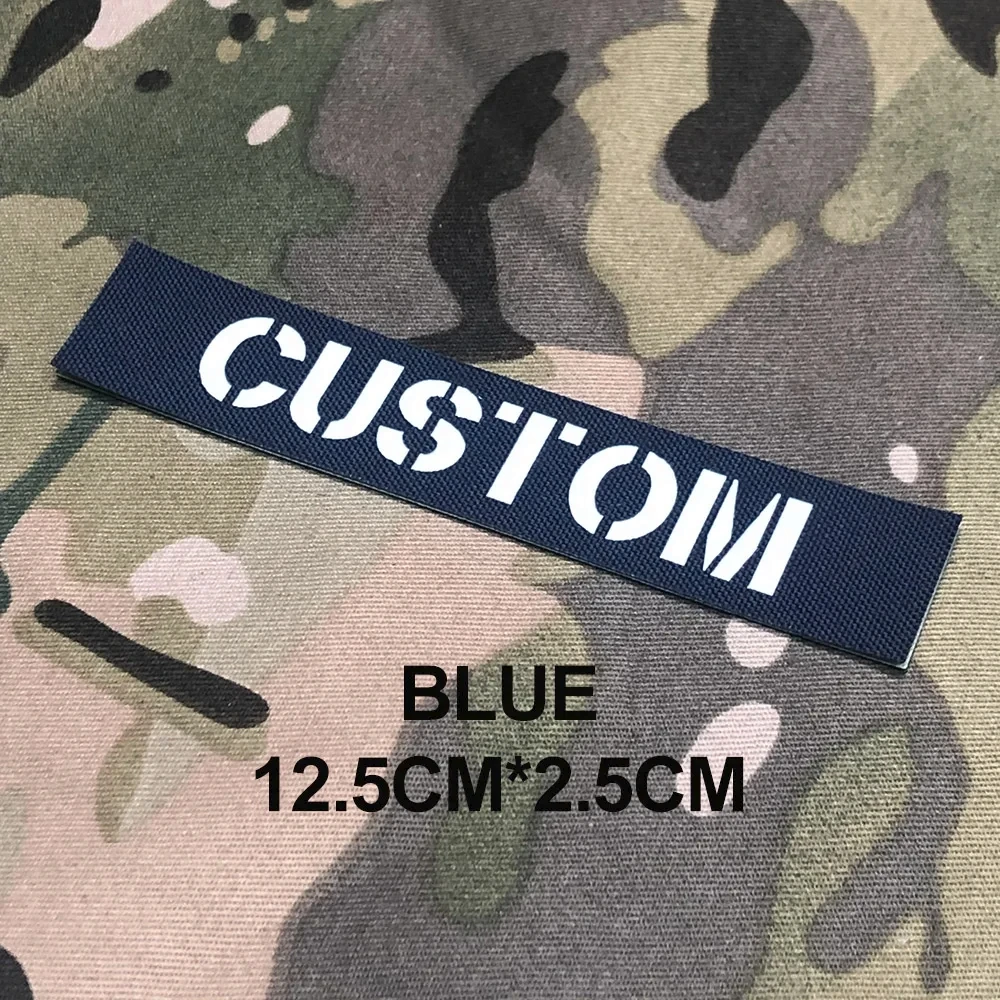 Custom Laser Cutting IR IFF Infrared Reflection Patch, Name Tapes, White Letters