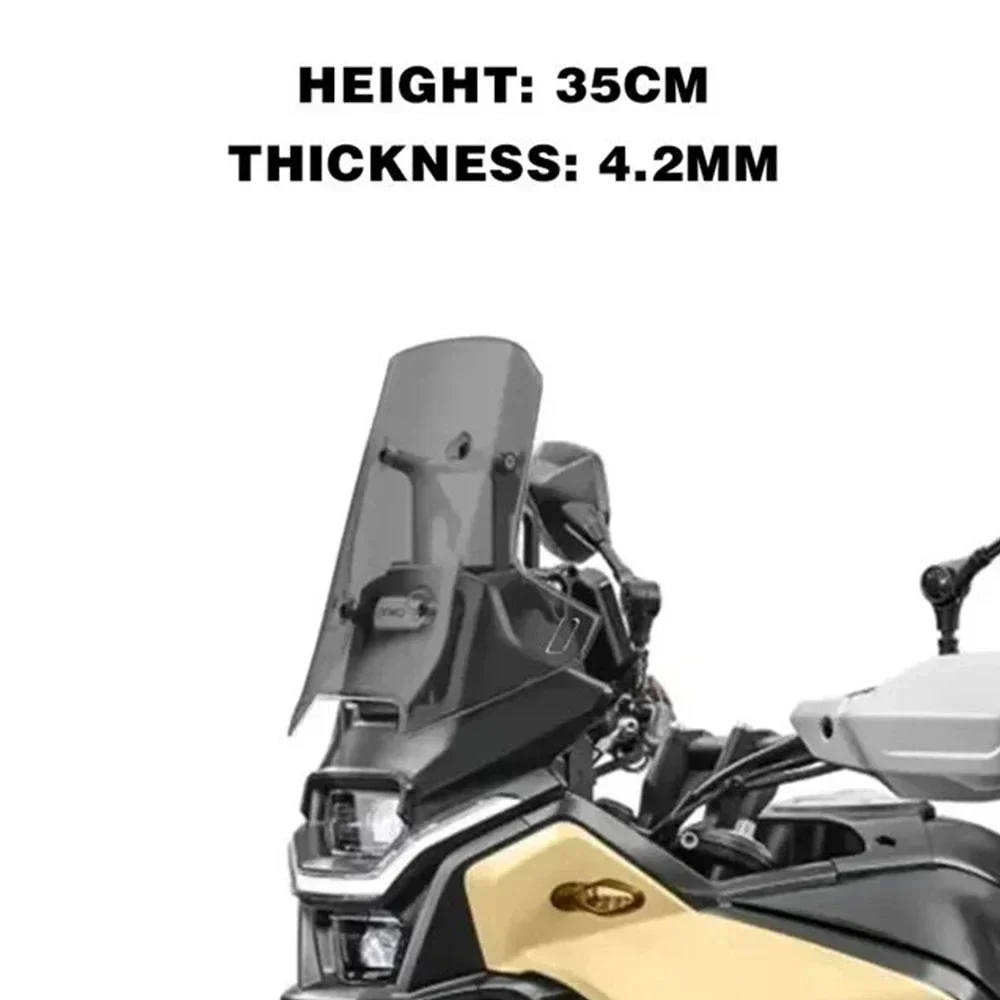 Voor CFMOTO 450MT 450 mt Voorruit Motorfiets Verhooging En Verbreding Voorruit 2024 450 MT Modificatie Accessoires