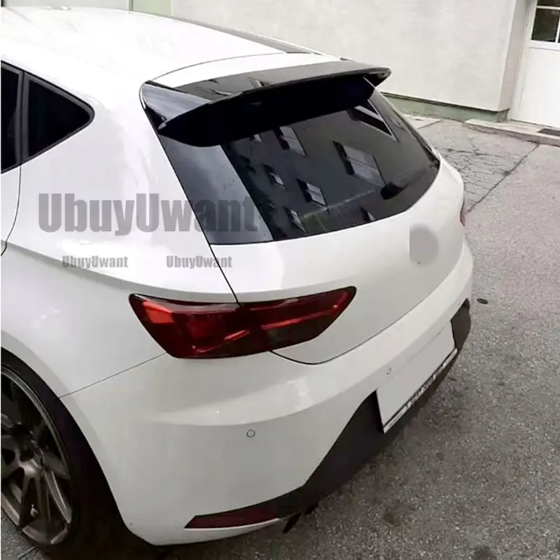 Für Seat LEON MK3 MK3.5 5F 5-Türer FR Style Spoiler 2012-2020 ABS-Material Heckdachspoiler Heckflügel (Nicht für 3-Türer) – Detail 2
