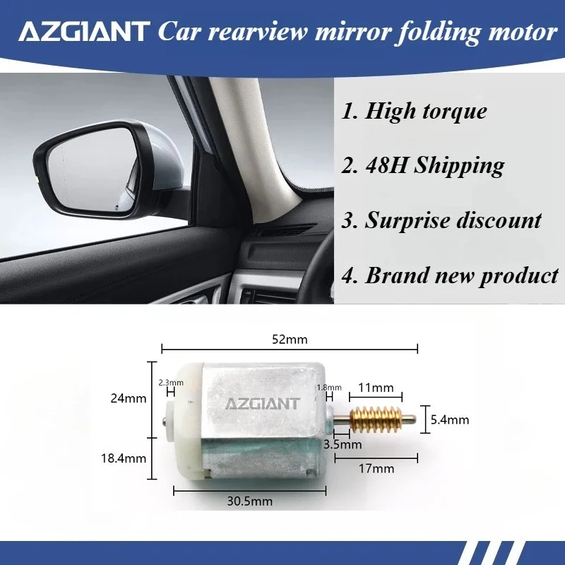 AZGIANT BD341926 Car Power Folding Unit Mirror motor For Chevrolet Suburban 1500/Suburban 2500/Suburban/Avalanche High Power