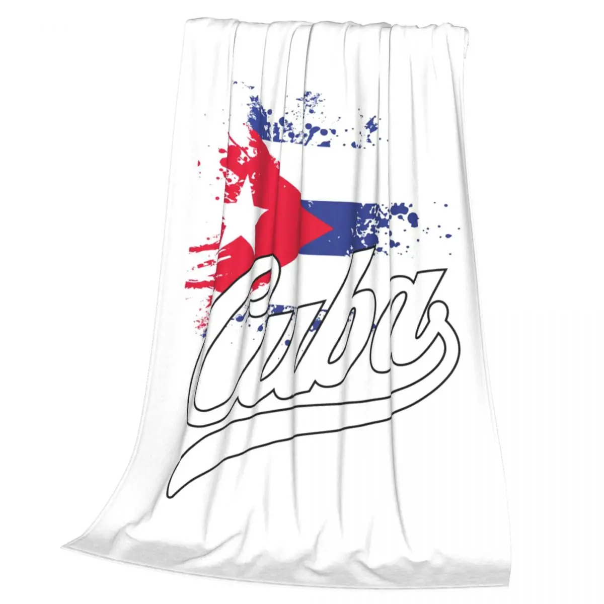 Cuba Cuban Havana Flag Blankets Soft Warm Flannel Throw Blanket Plush for Bed Living room Picnic Travel Home Sofa