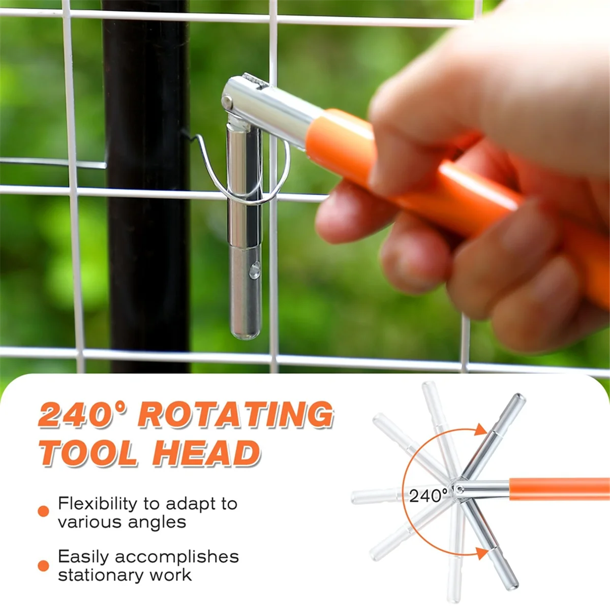 

Upgraded T Post Clips Tool & Wire Twist Tool Dual-Functionality