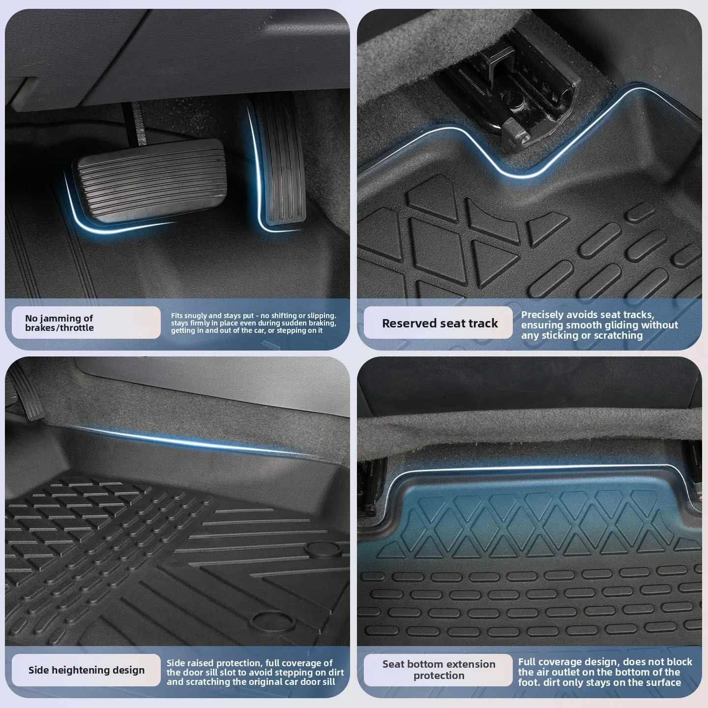 5D TPE Floor Mats  For Mitsubishi L200 pickup truck 2019-2026 LHD Waterproof Custom Fit All-Weather Full Coverage  accessories