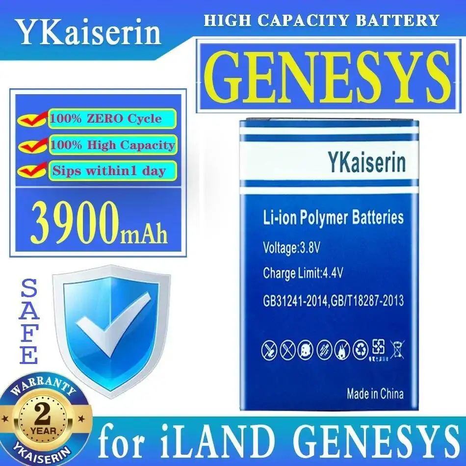 

High Performance Mobile Phone Battery 3900Mah For Iland Genesys