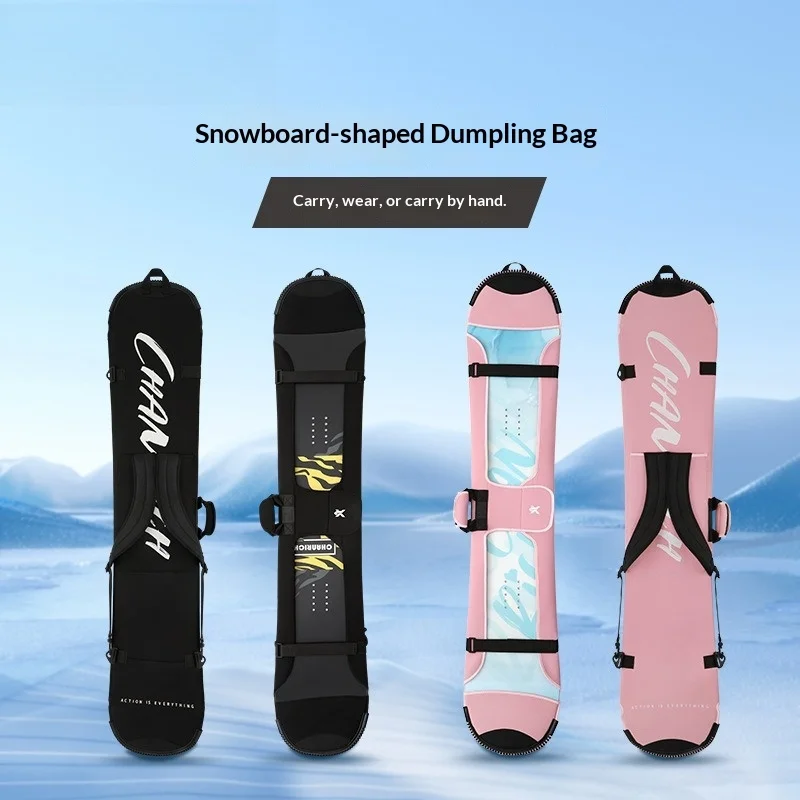 

Водонепроницаемая прочная сумка для лыж и сноуборда с толстым наполнителем, защитный чехол-рюкзак для одной доски, трансформируемый в наплечный рюкзак, для хранения лыжного снаряжения