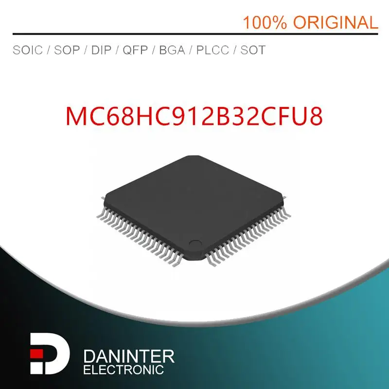 

НОВЫЙ 2 шт./лот MC68HC912B32CFU8 MC68HC912B32 MC68HC912B32CFUE8 QFP80