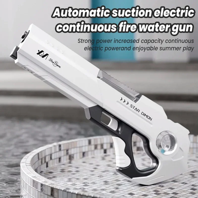 

Automatic Water Absorption Electric Water Gun High Tech Automatic Water Soaker Guns Large Capacity Games High Pressure Gun