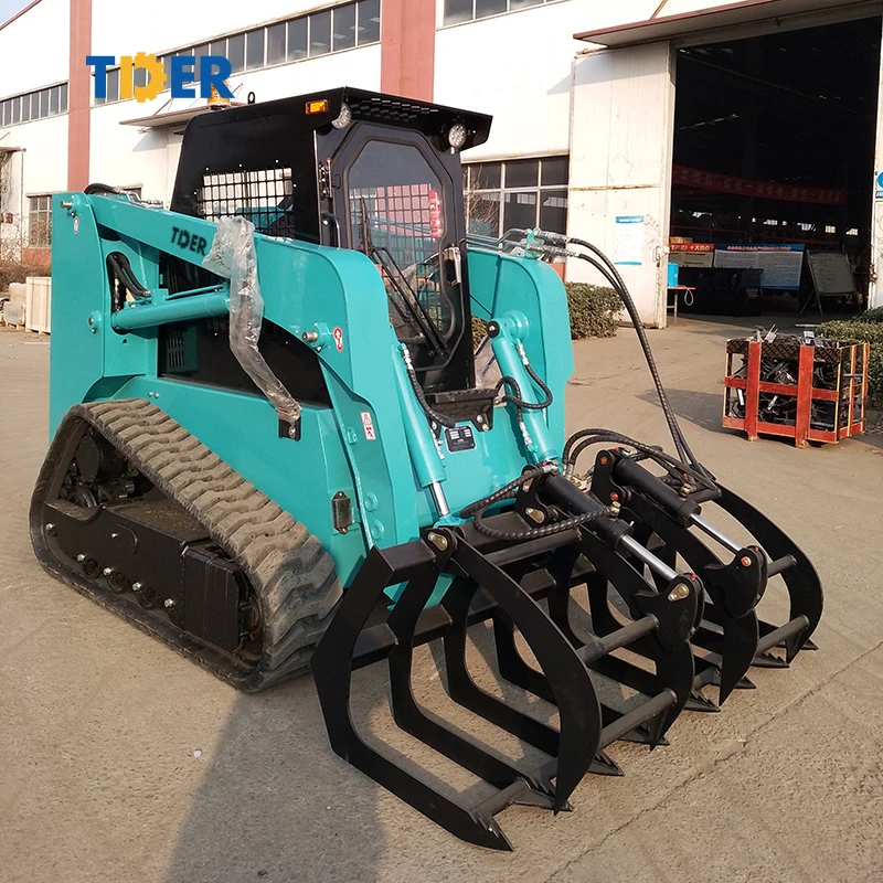 TDER Track Loader Skid Steer and Compact Track Loaders 500kg 700kg 850kg 900kg Crawler Skid Steer Loader with Track