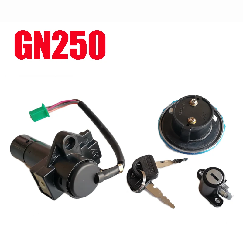 

Motorcycle Ignition Switch Lock Fuel Tank Cap for Suzuki Haojue Qingqi Wangjiang Jingcheng GN250 WJ250 SP250 GS250 INTRUDER250