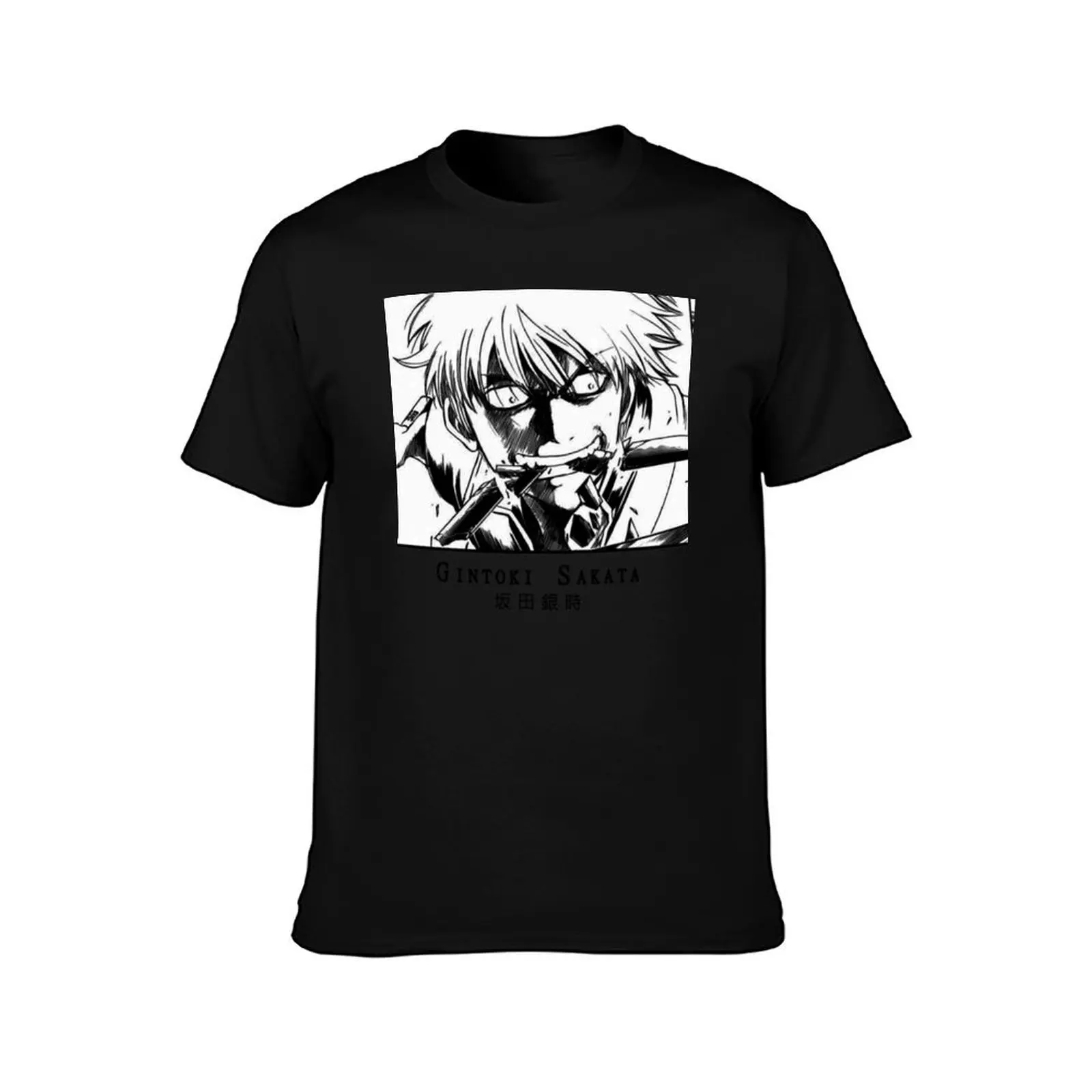 Gintama Gintoki Essential T-Shirt Summer Casual Cotton Tee Oversized Streetwear Tops Vintage Graphic Print Unisex Men Women